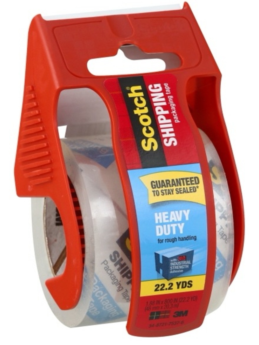 Scotch Heavy Duty Shipping Tape Dispenser with Red Handle - Picture 1 of 4